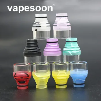 

5pcs Newest Style 510 Acrylic Drip Tip wide driptip Ecigarette wide bore Mouthpieces for Vape Tank Vaporizer Atomizer 9 colors
