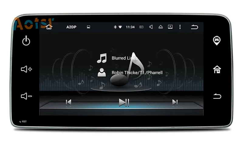 Best 9 Inch 4 Core Android 7.1 Car Radio GPS Navigation Multimedia Stereo For Mercedes Benz Smart 2015 2016 2017 Car NO CD DVD Player 8