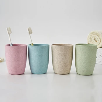 

Creative Portable Toothbrush Cup Thick Circular Water Cup Simple Plain 4 Colors Mug Wash Gargle Cups Bathroom Sets Dropshipping