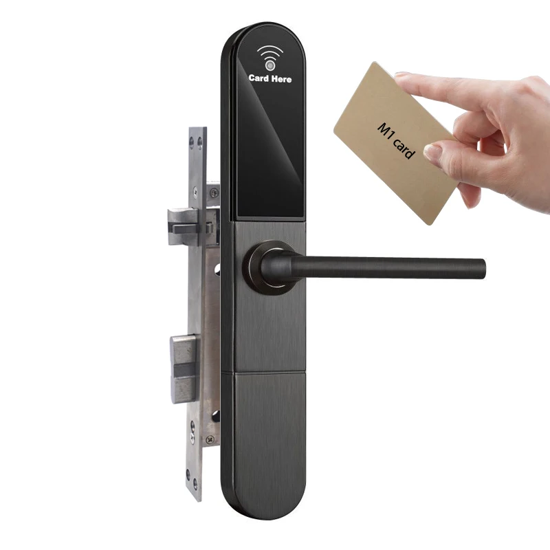 European mortise Electronic keyless door lock M1 card lock for 30mm thickness German doorin