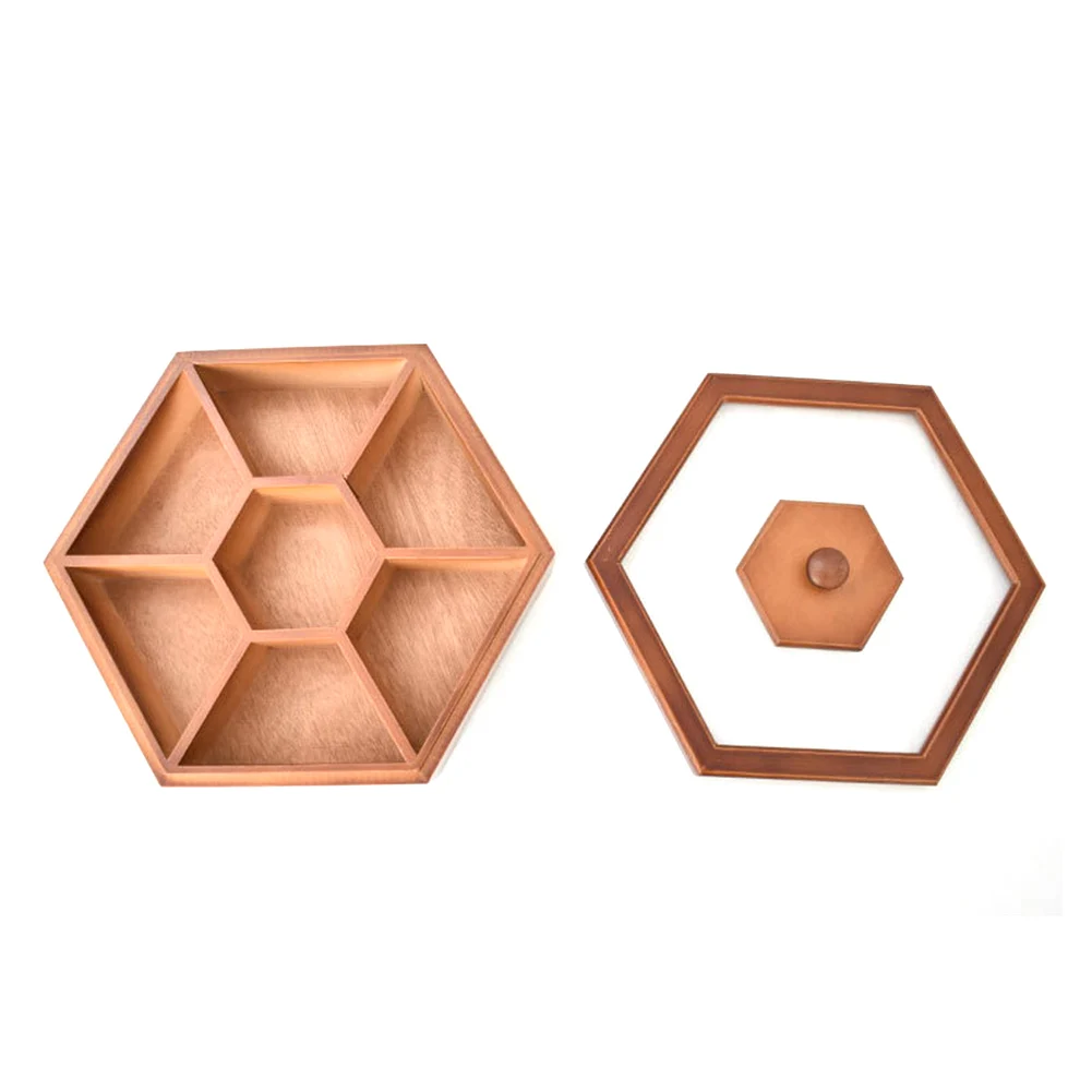 

Multifunction Solid Container Wedding Desktop Dried Fruit Storage Home Snack Candy Box Wooden Assorted With Lid Protection