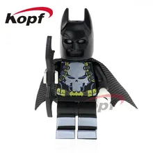 50 шт. PG384 Супер Герои Бэтмен Капитан Америка Дэдпул Бейн модель собрать кирпичи рождественские строительные блоки детские подарочные игрушки