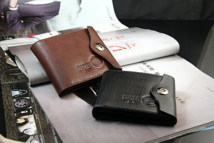 Стильный мужской кошелек+ кошелек из натуральной кожи, брендовый клатч с карманами, двойной кошелек с отделением для монет WB150