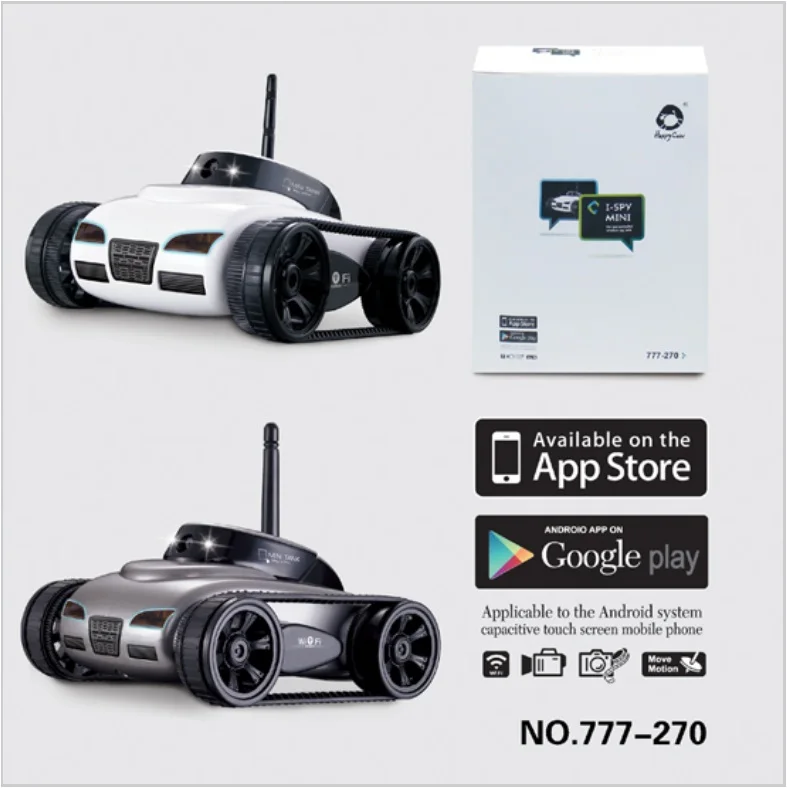 Wifi Realtime Camera Tank Mini RC tank 0.3Mp Wi Fi Camera i spy Tank