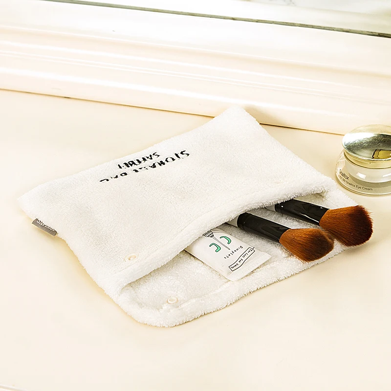 Travel White Portable Cosmetic Brush Bag Makeup Pouch Toiletry Storage Organizer Wash Case Kit Digital Gadget Device | Дом и сад