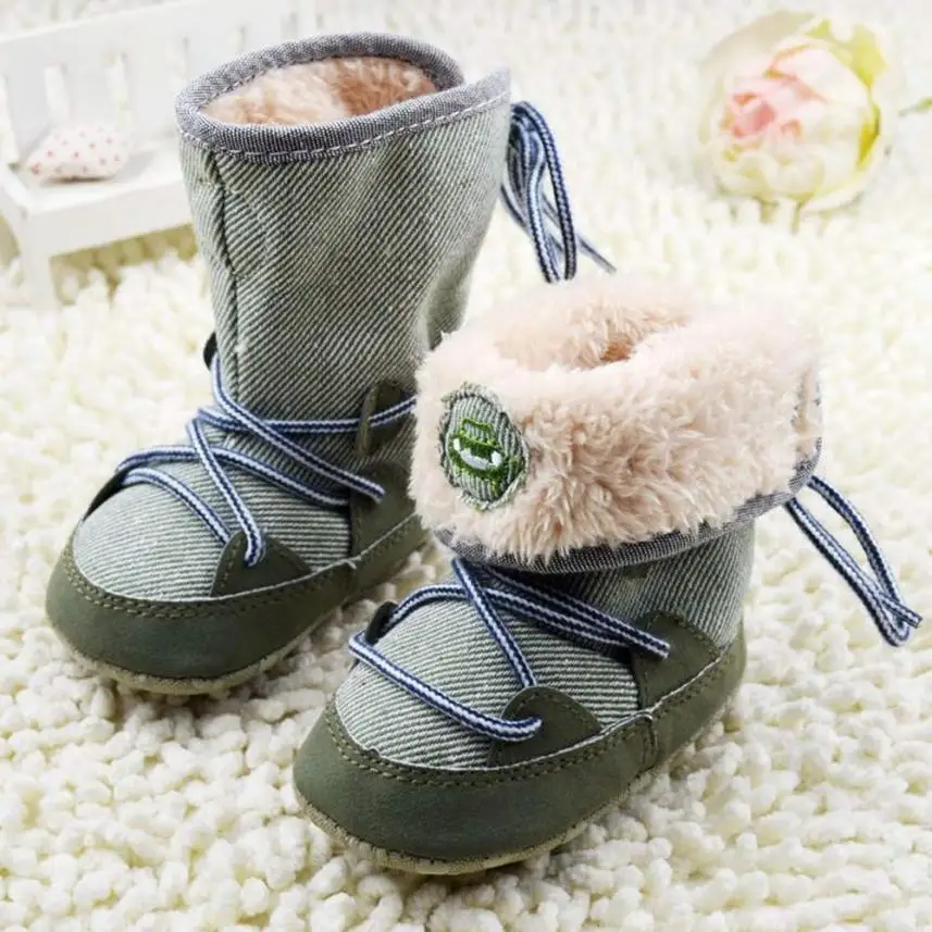 Зимние ботинки для новорожденных мальчиков; мягкая обувь для малышей; Теплая Флисовая обувь; bota masculina; Прямая поставка;#30