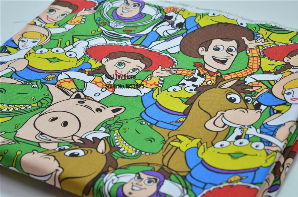 90*145 см мультфильм холст швейная ткань мультфильм ткань для ткани Дети матрас, домашний текстиль школьная сумка для шитья