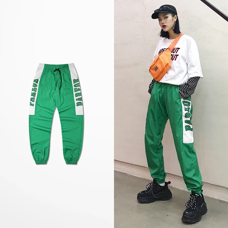 High Street Винтаж хип хоп Wear брюки Для мужчин скейтборд Pareok принт осень Pantalon Homme для и