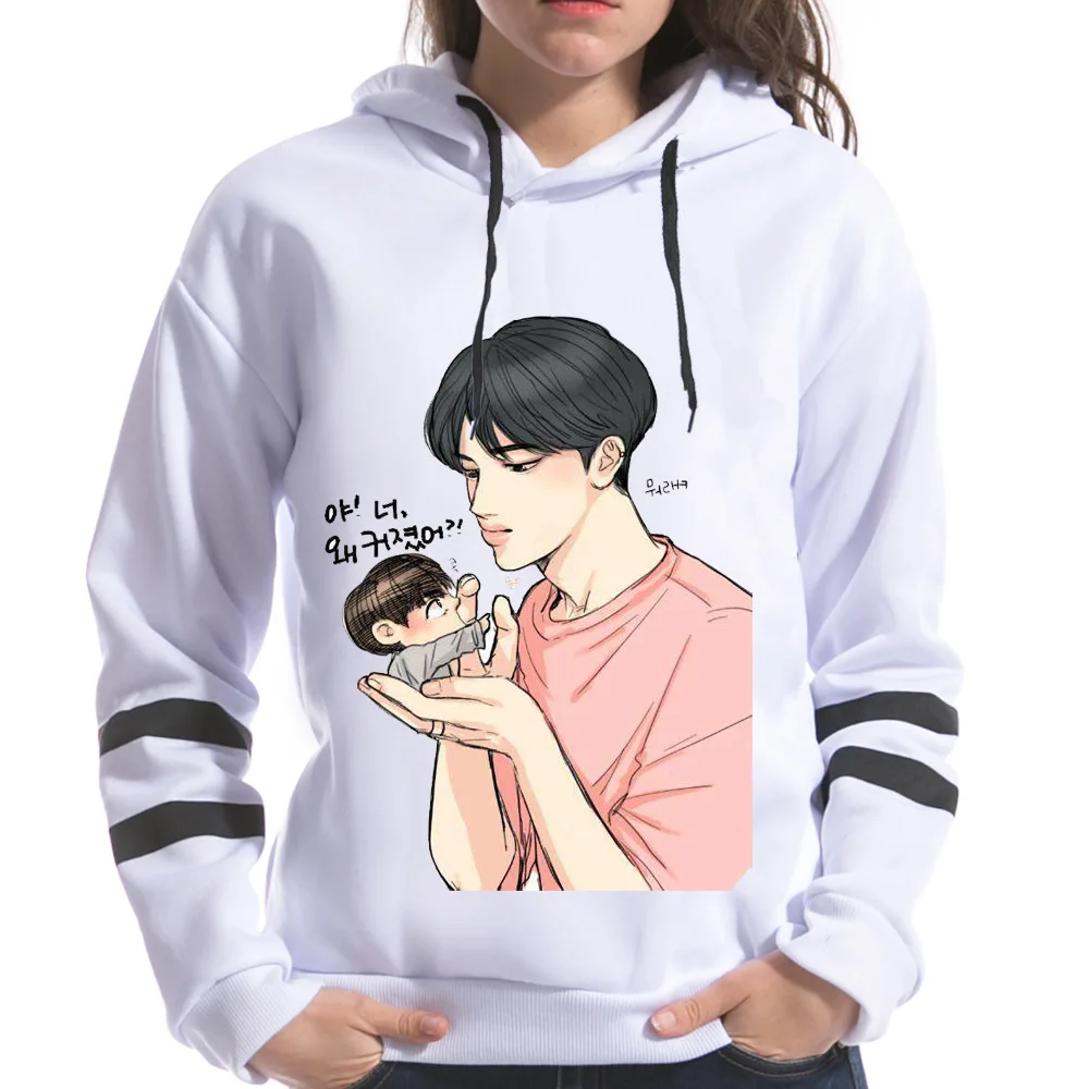 Корейский стиль Весна женский с длинным рукавом капюшоном Мода Harajuku BTS женские