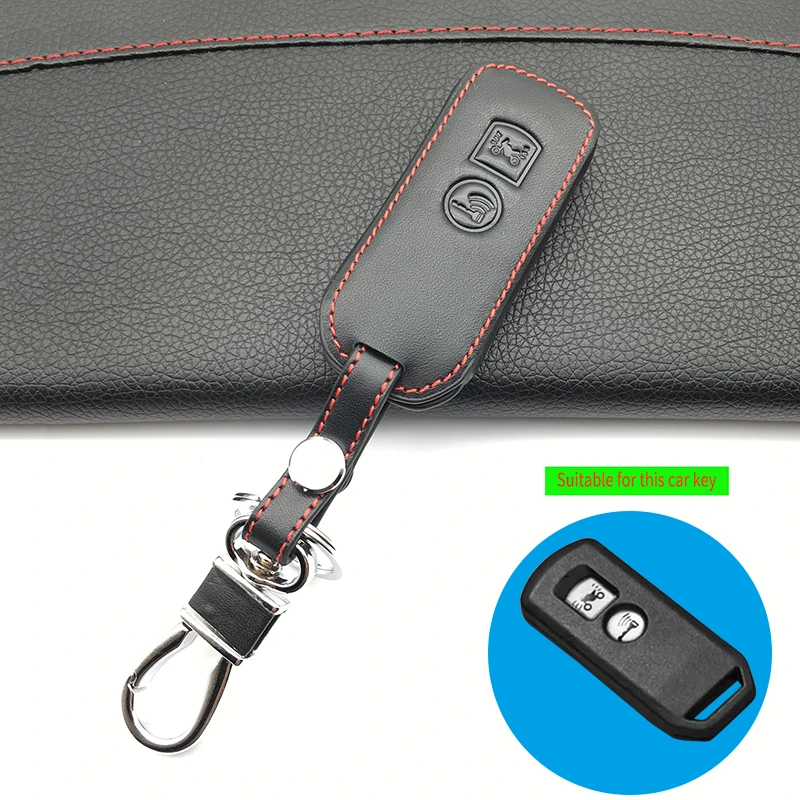 

Classic design car leather keychain key chain cover case for Honda PCX 150 hybrid X-ADV SH125 Scoopy SH300 Forza 125 2 buttons