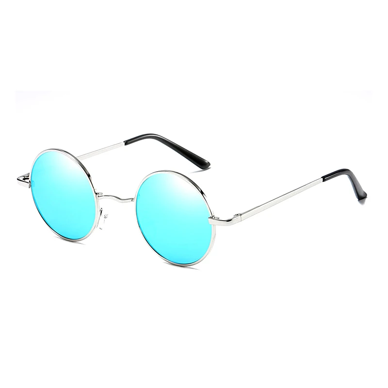 Фирменный дизайн, дизайнерские солнцезащитные очки, мужские Поляризованные Круглые Солнцезащитные очки из сплава, водительские зеркала, красочные очки с защитой от ультрафиолета для рыбалки