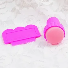 Рисунок для нейл-арта штамп штампы маникюрный набор для DIY + 1 Stamper + 1 скребок ногтей комплект печатей NT017(China)