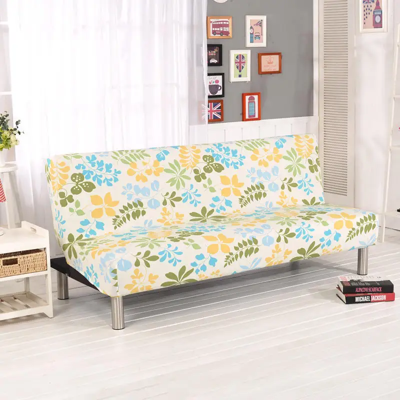 Цветочный принт, эластичный диван-кровать, Хлопковое полотенце на диван, Нескользящие Чехлы для дивана, кровати для гостиной - Цвет: colour13