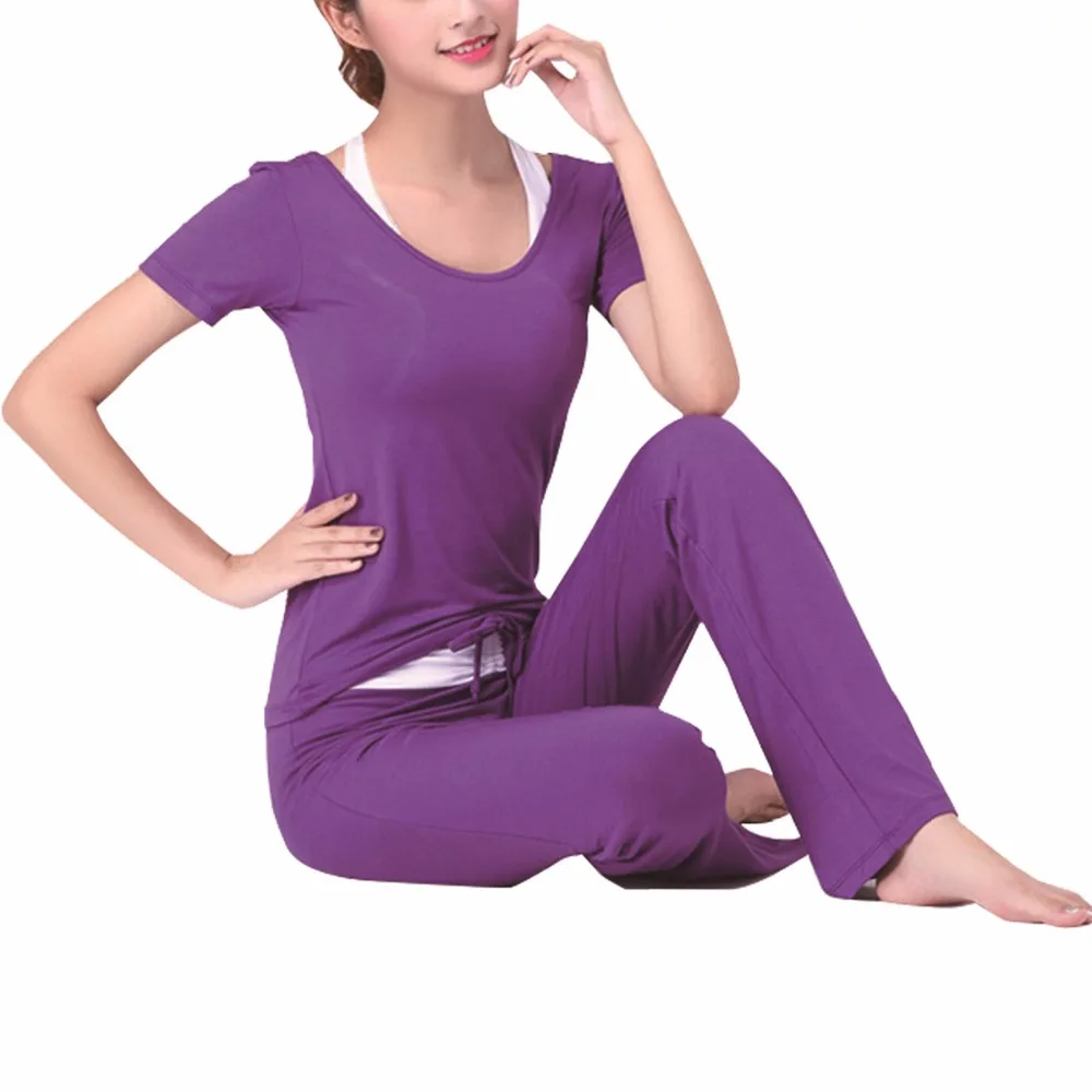 Sidiou Group Women's yoga suit Modal Yoga Set new dance fitness