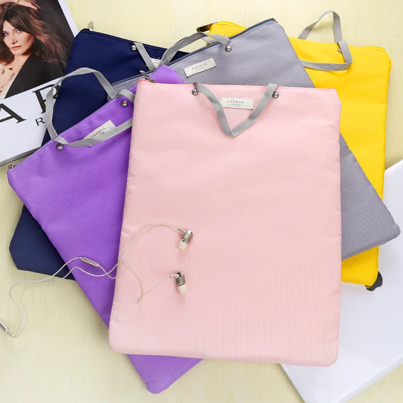 

Creative zipper envelope to multifunctional handbag the briefcase pad phone Oxford cloth Filing Products