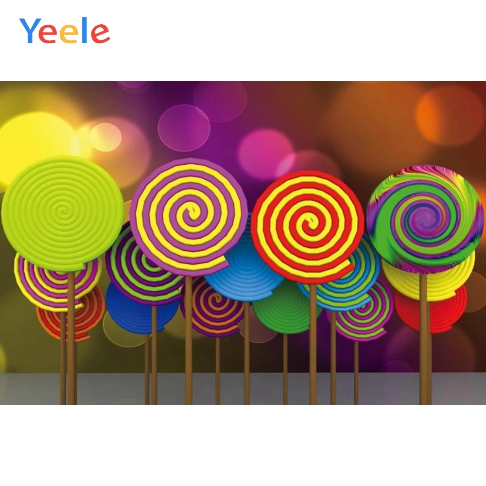 

Yeele Colorful Lollipop Backdrops Children Portrait Photography Backdrop Customized Photographic Background Photo Studio