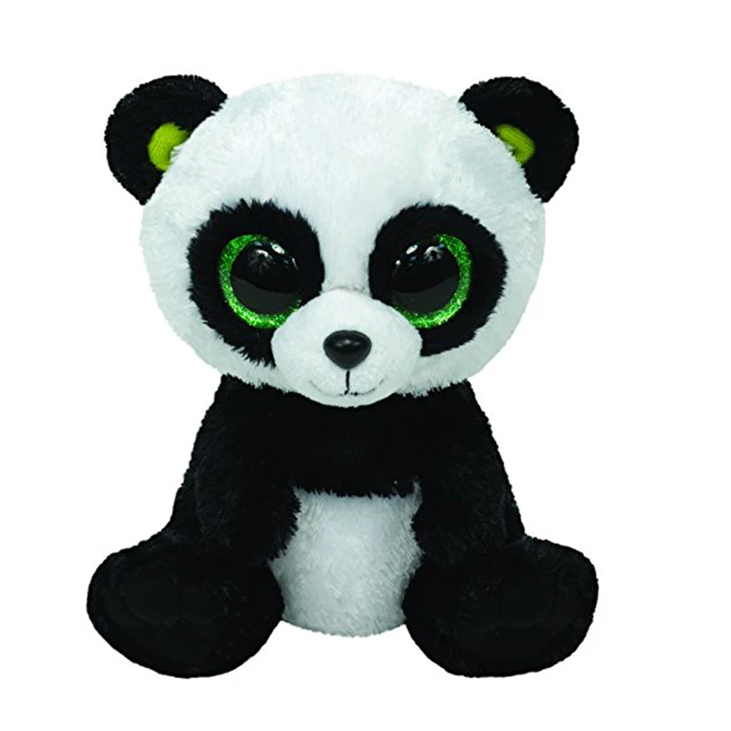 

Ty Beanie Boos Plush Animal Doll Bamboo the Panda Soft Stuffed Toys 6" 15cm
