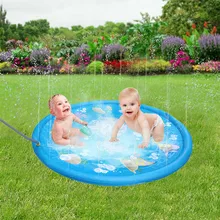 Дельфин надувной игровой коврик игрушки воды открытый вечерние спринклерной всплеск площадку для детей Подушка НИЦ воды подушки Pat Pad игрушка