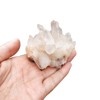 

Natural crystal quartz white crystal cluster nunatak decoration crystal column point radiation-resistant