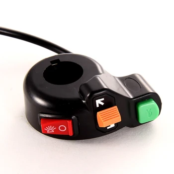 

3 in 1 Motorcycle ATV Bike Scooter 7/8" Handlebars Switch Horn Turn Signals On/Off Button Moto Switch Light Accessories