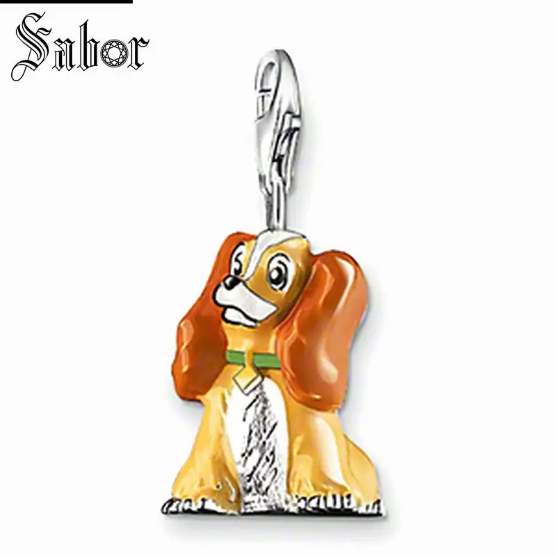

thomas Lady Dog Charm, gifts Jewelry For Man & Women,2019 Animals Gift 925 Sterling Silver charms