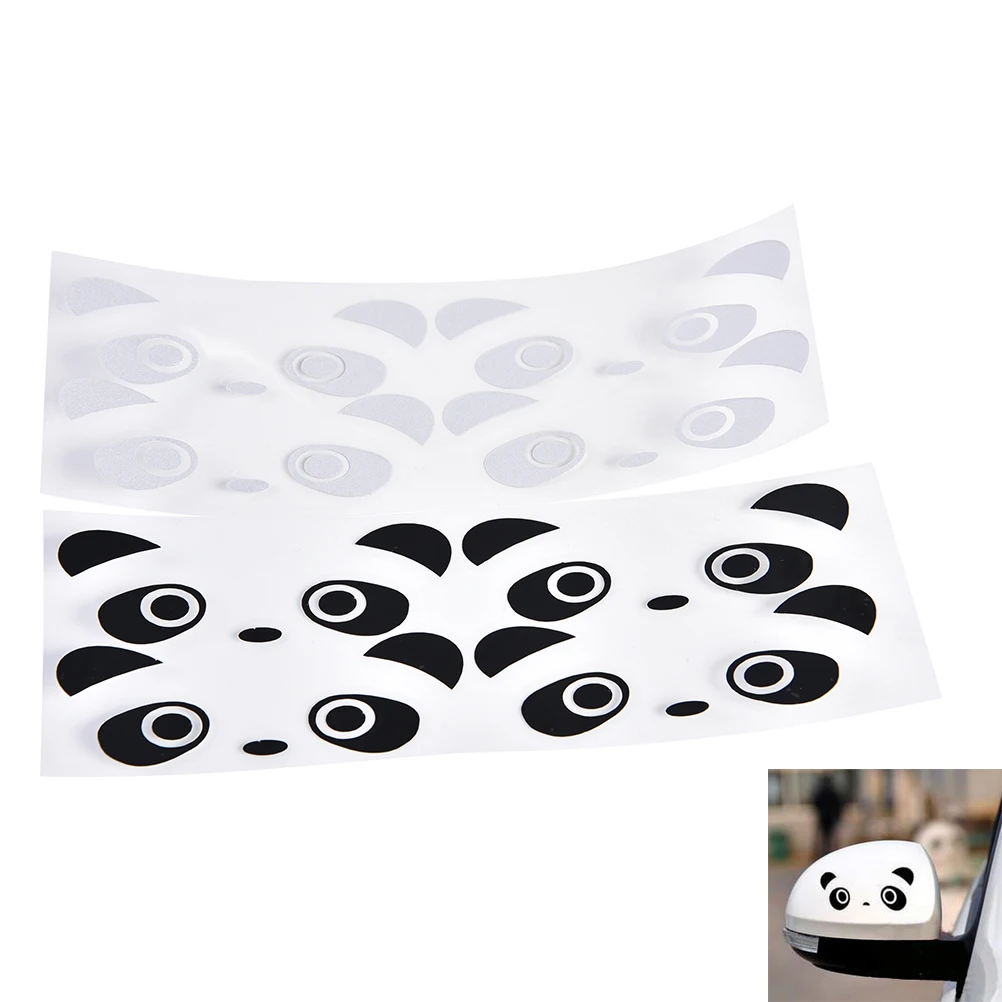 

1PCS Vinyl Car Sticker Panda Car Sticker handle bar car sticker Panda Eye for doorknob and rearview mirror