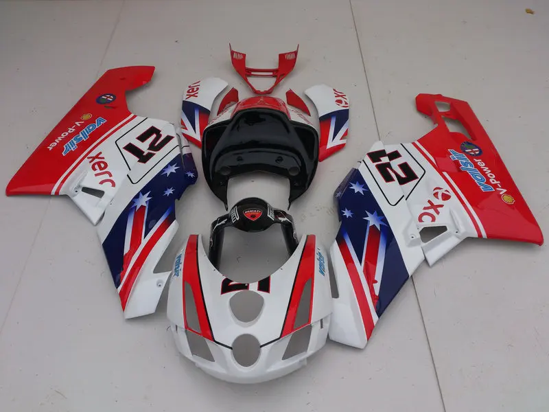 

Injection mold Motorcycle Fairing kit for DUCATI ducati 749 999 03 04 Ducati 2003 2004 ABS Red white Fairings set+gifts DC15