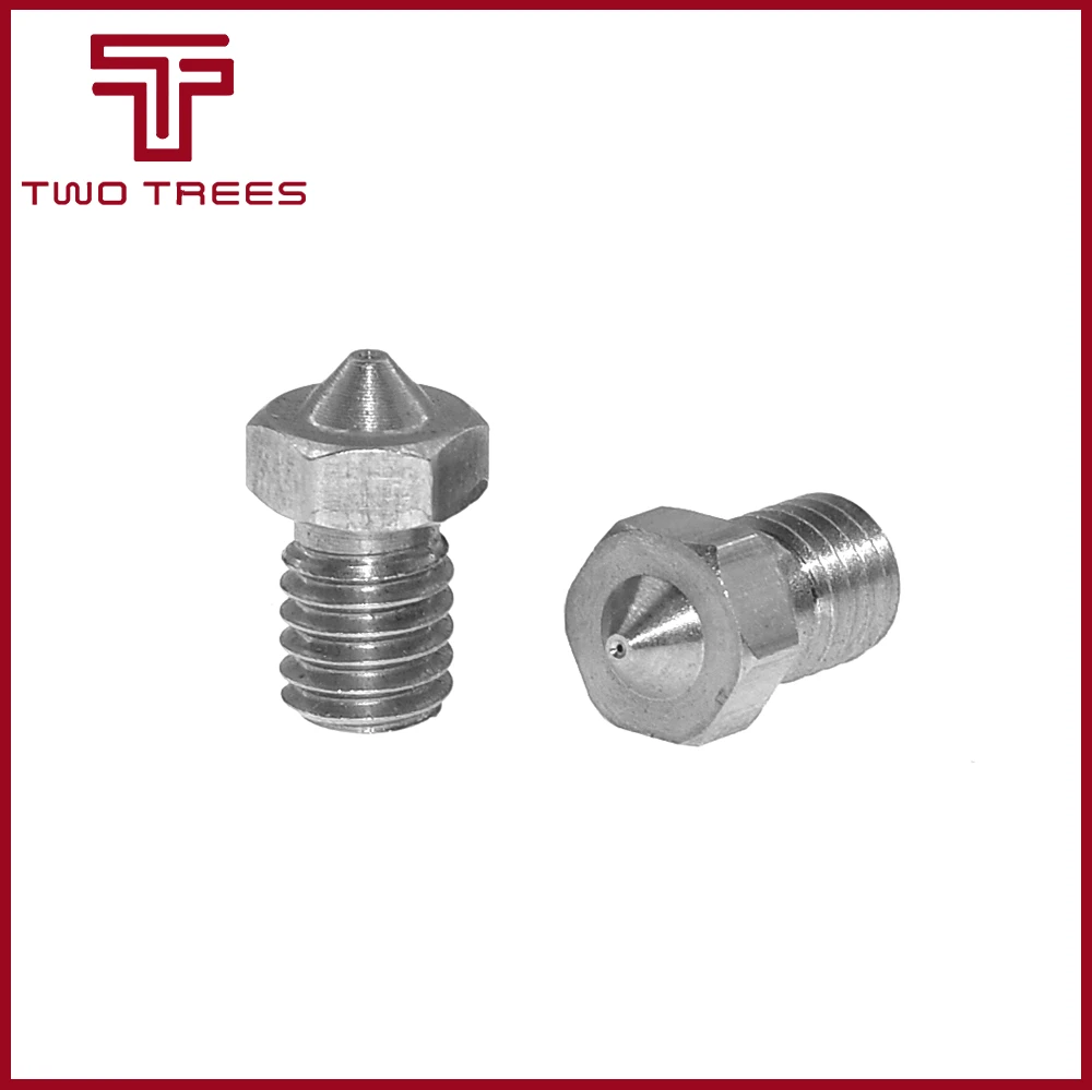 5pcs 3D printer 3D V6 Extra Nozzle - Stainless Steel Nozzle 0.25mm0.4mm0.8mm for 1.753.0 for 3D printer (5)