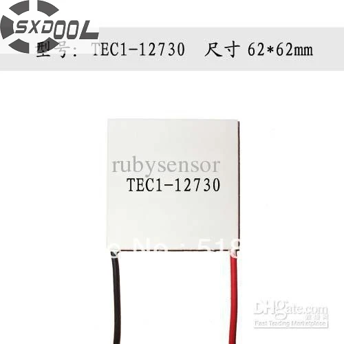 2PCS TEC1-12708 Dissipateur de chaleur Thermoelectric Cooler Cooling Peltier Plate Module