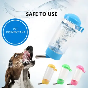 

Pet Water Feeders Metal Pipe Pet Drinking Bottle Dog Cat Rabbit Wall Hanging Feeder Puppy Kitten Pet Drinking Bottle