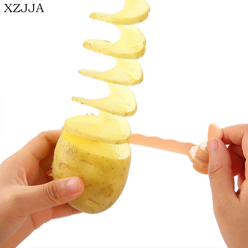 

XZJJA Creativity kitchen Vegetable Carrot Spiral Slicer Kitchen Cutting Models Potato Cutter Cooking Accessories