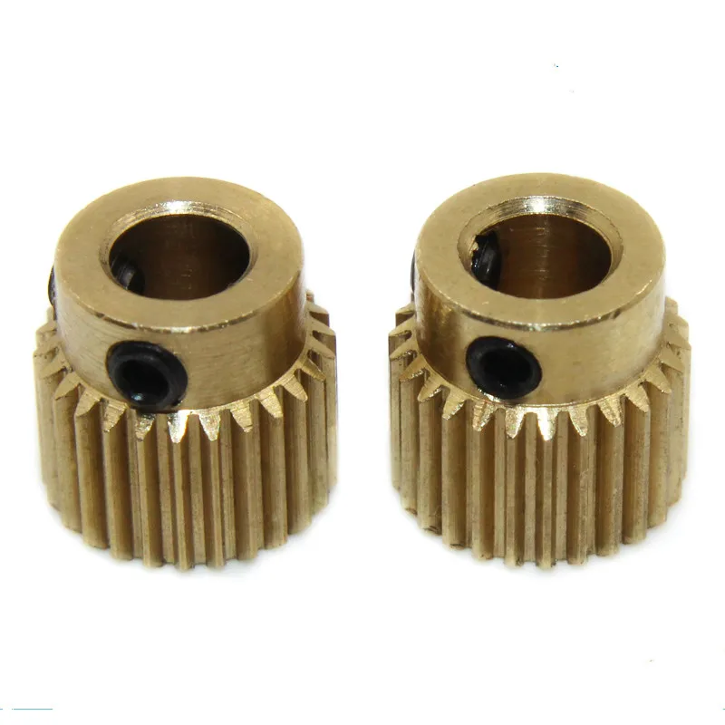 3D printer parts Copper Gear Extruder Feed filament Drive 26 Teeth