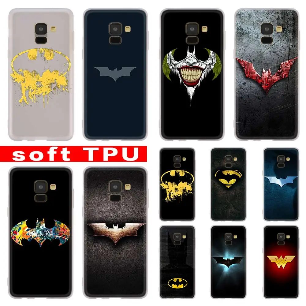 

3D Batman superhero Case For Samsung Galaxy A8 A6 Plus A9 A5 A3 A7 2018 2017 2016 A50 A30 A40 A70 A10 A2 CORE Soft