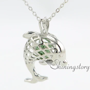 

dolphin oil diffuser necklace lockets for women unique locket ladies silver lockets