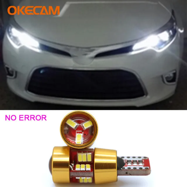 2x T10 W5W Canbus LED Car Parking Lights for Toyota Corolla Avensis