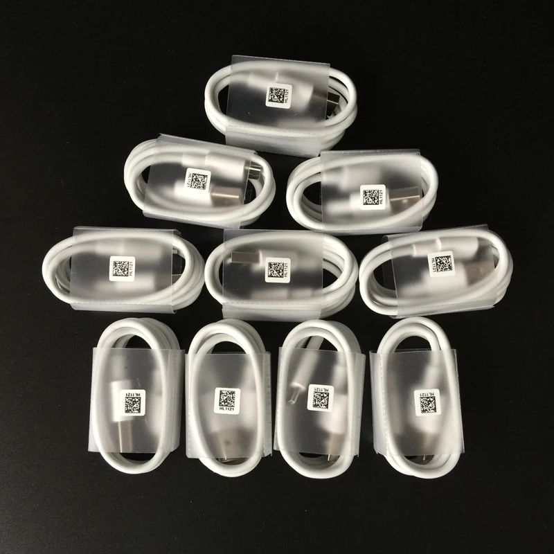 

10Pcs/lot Original Usb 3.1 Type C Cable 1m Fast Charging Charger Type-C Usb-C Flat Wire For Lg V20 Huawei Mate 9 P9 P10 Magic