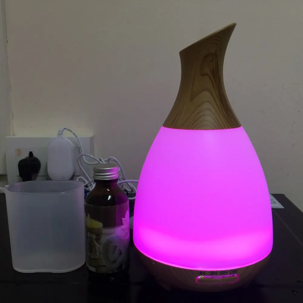 

TBonlyone 120ML Vase Diffuser Auto Shut-off Electric Ultrasonic Air Aroma Diffuser Air Humidifier Essential Oil Aroma Diffuser