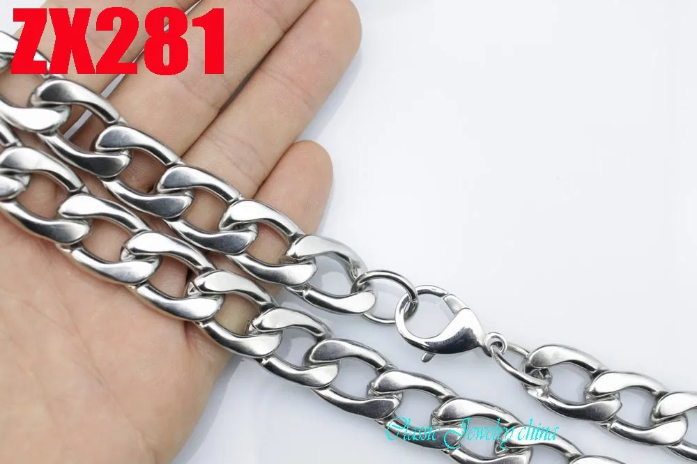 Ожерелье мужское из нержавеющей стали 15 мм ZX281|figaro chain|necklace chainstainless steel necklace |