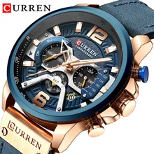 2019 New Curren Watch Men Chronograph Quartz Military Mens Watches Top Brand Luxury Waterproof Watch Reloj Hombre Zegarek Mesk