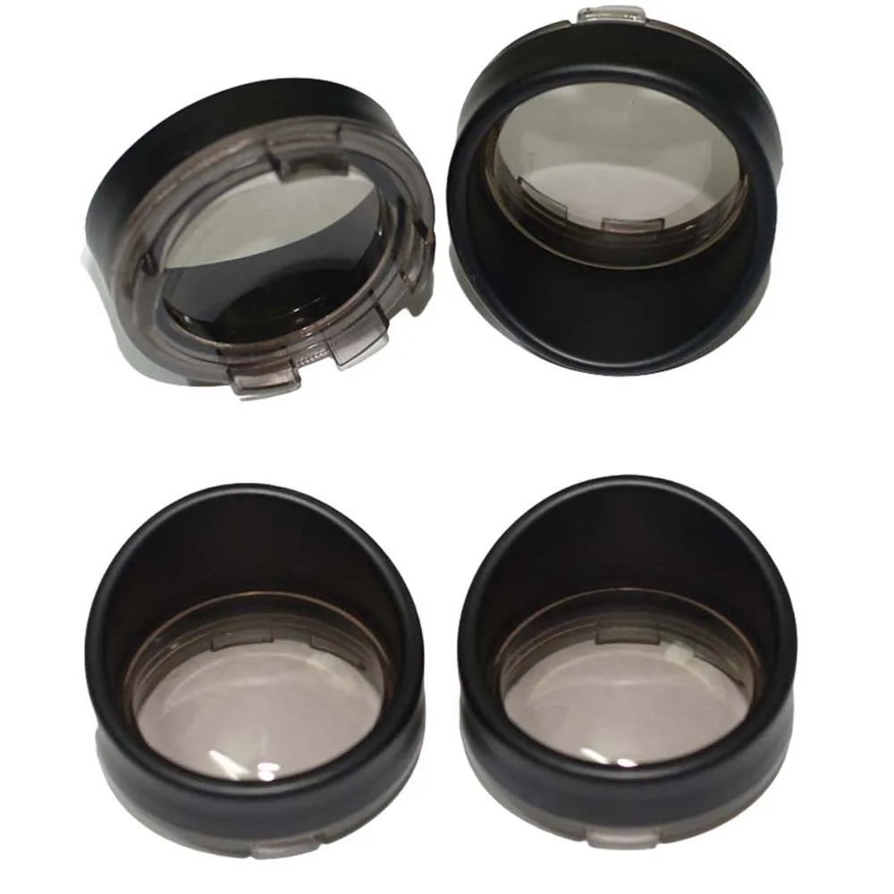 Motorcycle Parts Turn Signal Indicator Black/Chrome Light Smoke Visor