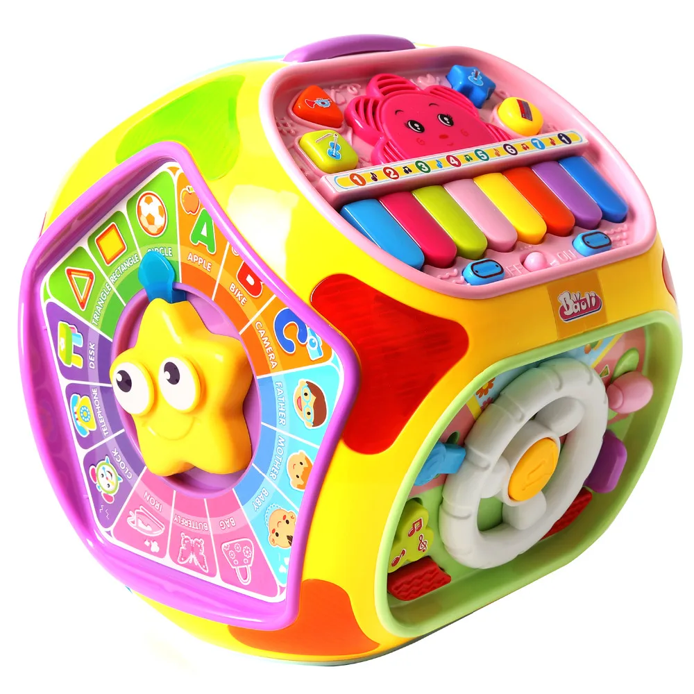 Learning & Education Multifunctional Musical Toys Baby Fun Heptahedron House Educational Toys For Kid Children Music Box