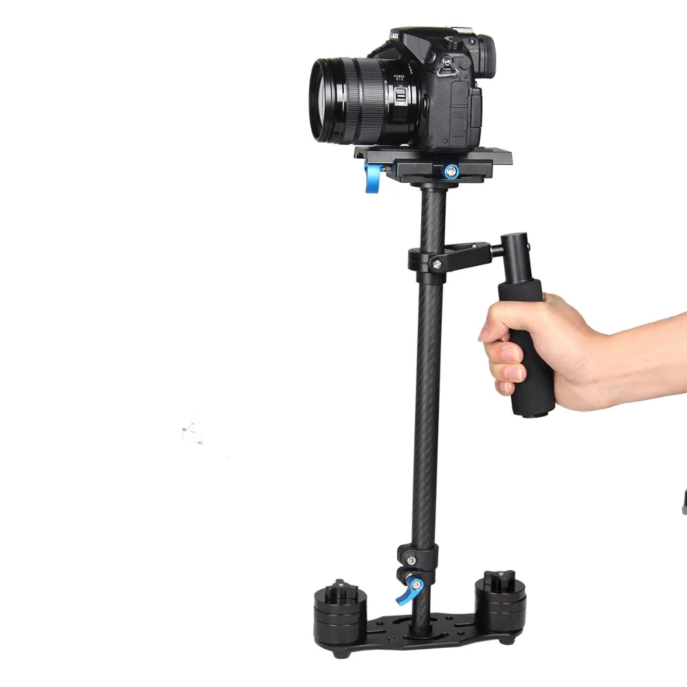  Lightdow Adjustable S60T Carbon Fiber Tube Extended Lenghth 60cm Compact Minicam Steadycam DSLR Cam