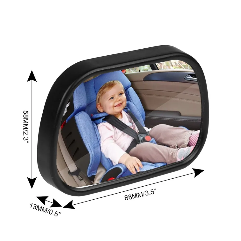 2 в 1 Мини Автомобильное заднее сиденье зеркало для наблюдением за ребенком заднее выпуклое зеркало Регулируемый Детский монитор безопасность обратное безопасное зеркало