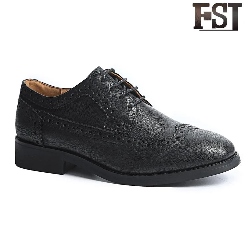 

FSJ Genuine Leather Ladies Woman Flats Round Toe Lace-Up Spring/Autumn Shallow Sheepskin Oxfords Personality Dress Shoes Size 38