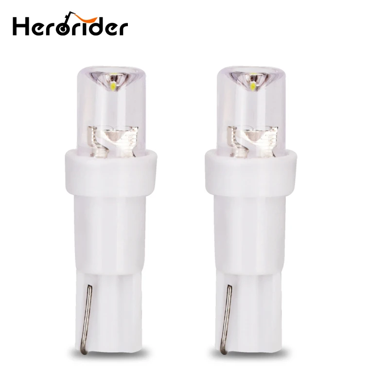 

T5 led car dashboard light instrument automobile door Wedge Gauge reading lamp bulb 12V cob smd Car Styling white red