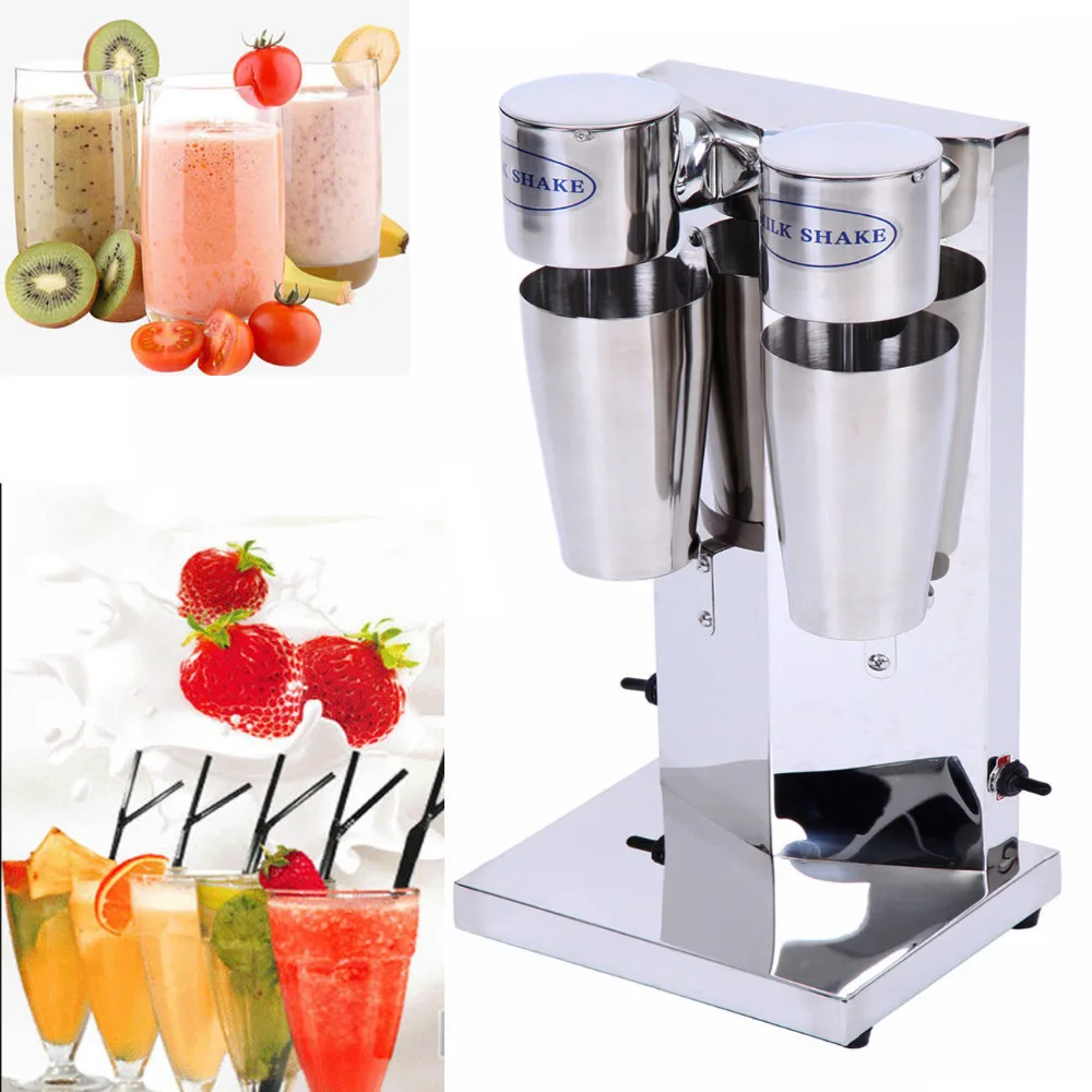 

Commercial Milkshake Maker Machine Electric Juicer Blender Mixer Fruit Food Smoothie Cocktail Double-cup