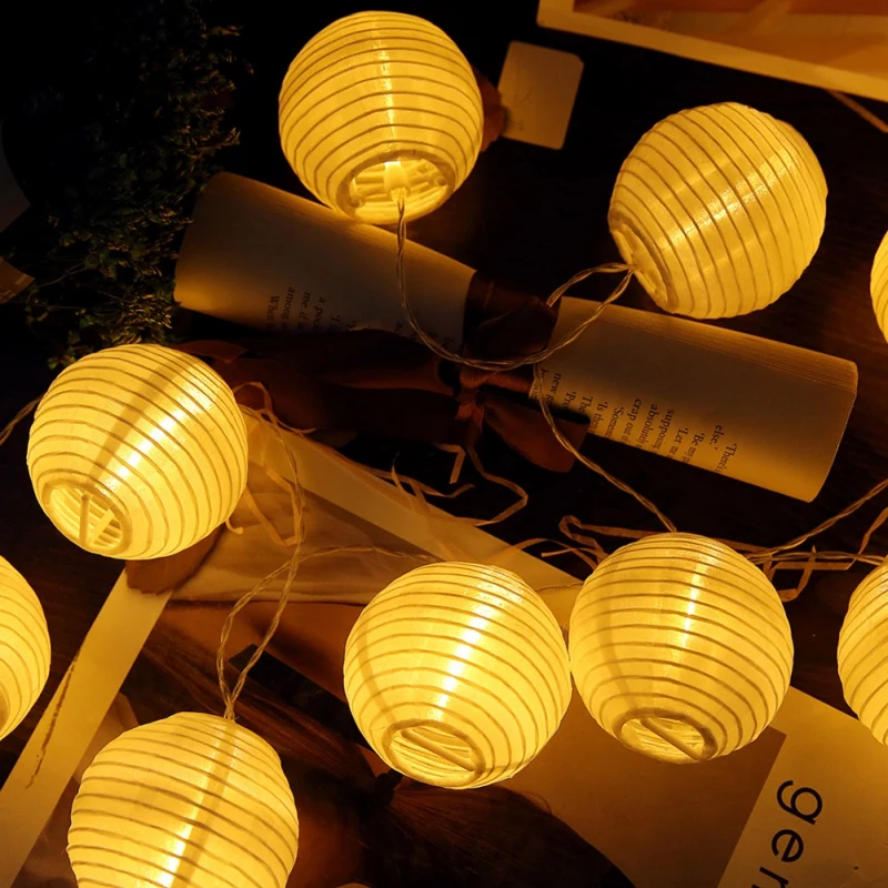 

20 LED Warm White Lantern String Fairy Lights For Christmas Xmas Wedding decoration Party Hot use dry battery for Christmas