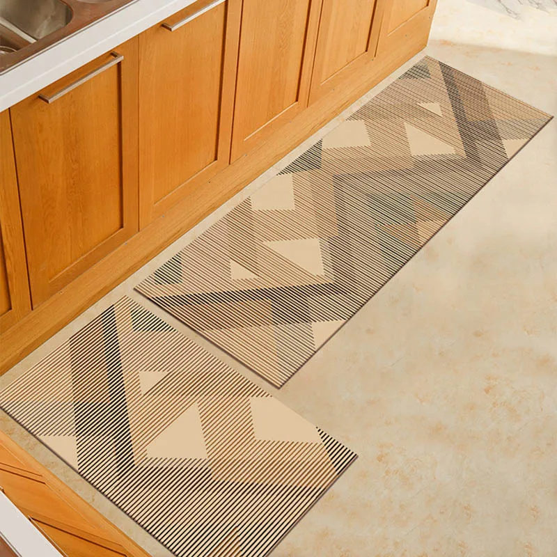 

HZTRXUN Modern Kitchen Mat Anti-slip Area Rugs for Living Room Balcony Bathroom Carpet Set Doormat Bath Mats Bedroom Tapete