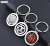 3 Desing Rotation Football metal Keychain golf basketball Car Key Chain Key Ring key pendant For Man Women Gift Jewelry #17122 ► Photo 3/6