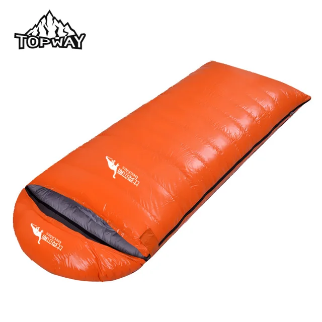 Cheap Hot Sale Adult Splicing Single Envelope Type Goose Down Winter Sleeping Bag Outdoor Sport Hiking Camping Trekking Saco Dormir